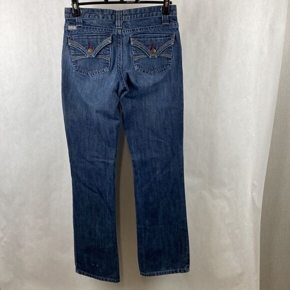 Cruel Girl Denim Jeans 5 Long 5L Boot Cut Button Flap Pockets - Picture 5 of 15